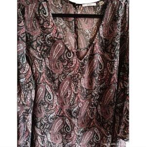 Dex Paisley Boho Blouse – Size XL
